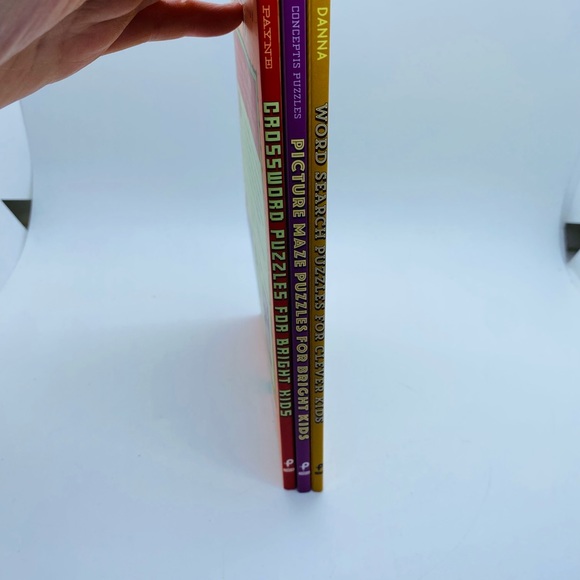 NWT Clever Kids 3 book set: Word Search, Picture Maze, Crossword Puzzle - Picture 5 of 6